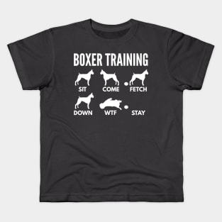 Boxer Training Boxer Dog Tricks Kids T-Shirt